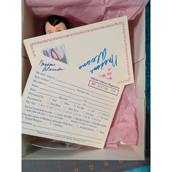 Madame Alexander Pinocchio Doll 8" Red Bow tie Disney Stand Original Box - Picture 9 of 12